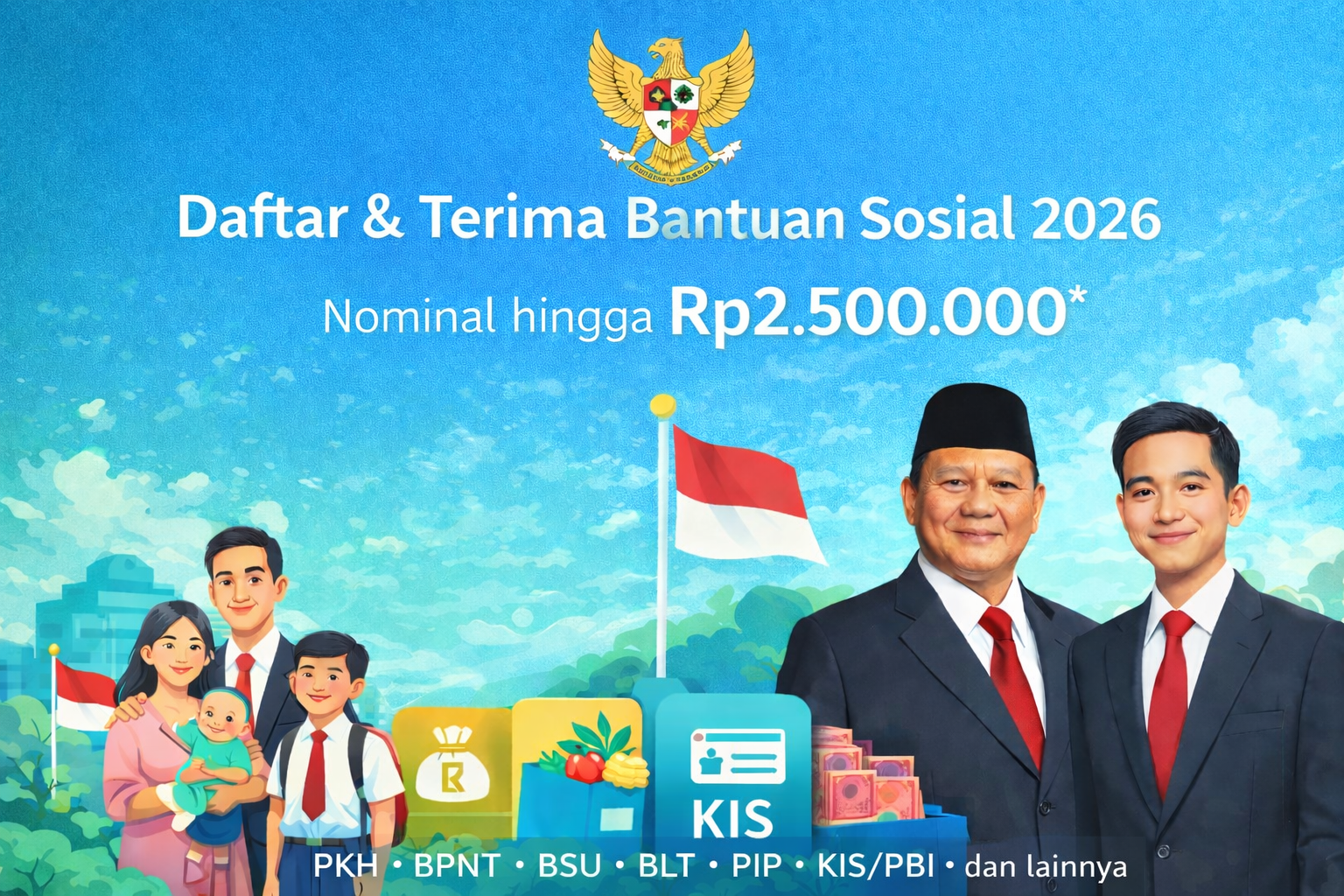 Banner Program Bantuan Sosial Indonesia